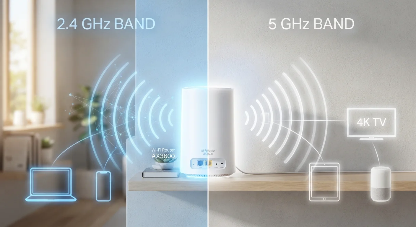 2.4 GHz vs 5 GHz Wi-Fi: Choosing the Right Band for Each Room
