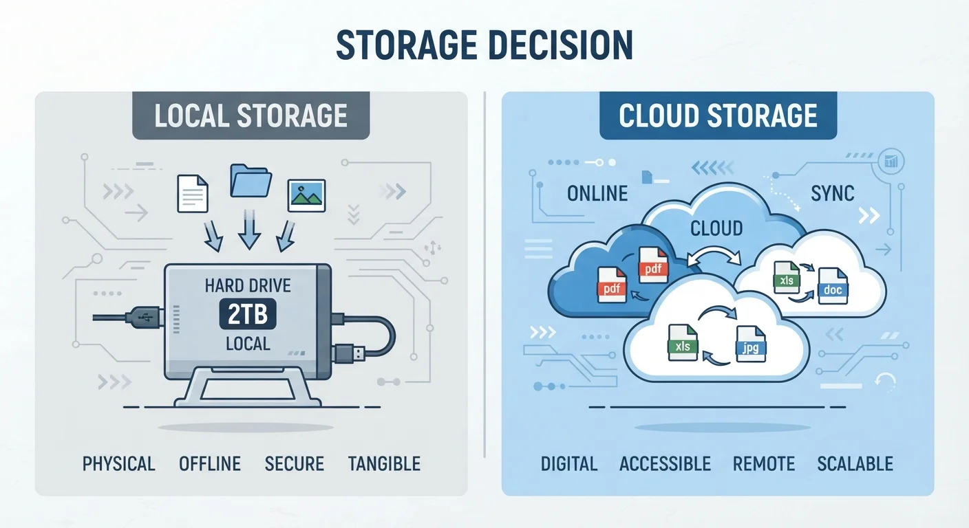 Local Storage vs. Cloud Storage: Understanding the Real Trade-Offs